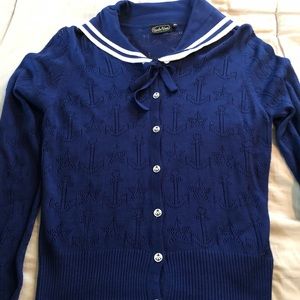 Button front sweater